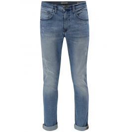 Světle modré slim fit džíny s potrhaným efektem Blend
