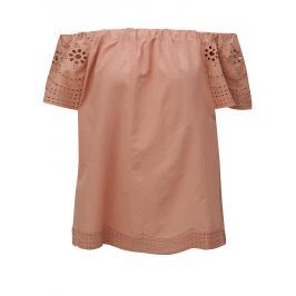 Starorůžová halenka s odhalenými rameny Dorothy Perkins