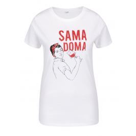 Bílé dámské tričko ZOOT Originál Sama doma