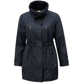 Tmavě modrá voděodolná parka se skrytou kapucí Ulla Popken