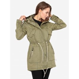 Khaki parka s kapsami VERO MODA Eileen