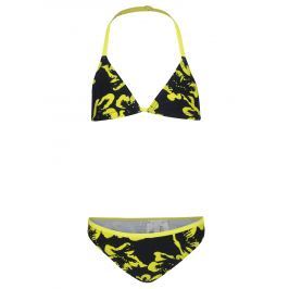 Žluto-černé holčičí květované bikiny name it Zummer