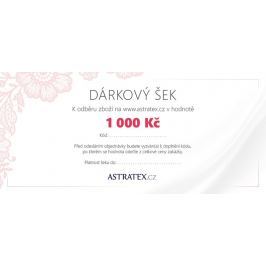 Tištěný dárkový šek 1000