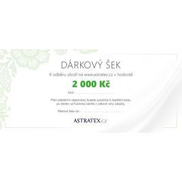 Tištěný dárkový šek 2000