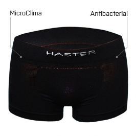 Boxerky bezešvé antibakteriální EXTRA krátká nohavička Black