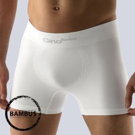 Boxerky Bamboo delší nohavička White