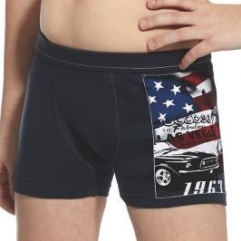 Chlapecké boxerky America grafitové